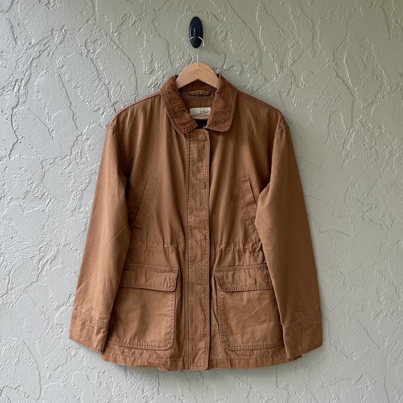 Universal Thread Jackets & Blazers - Universal Thread Women's Size XS Brown 100% Cotton Zip Utility Anorak Jacket NEW